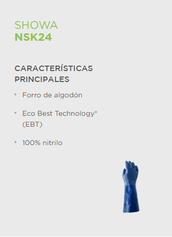 Guante Showa NSK24 biodegradable