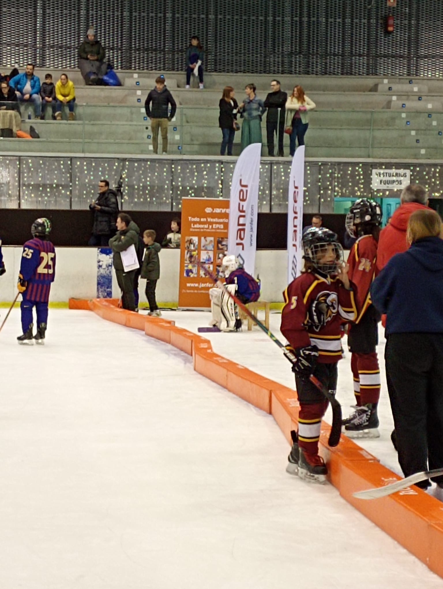 Janfer en el torneo de Hockey