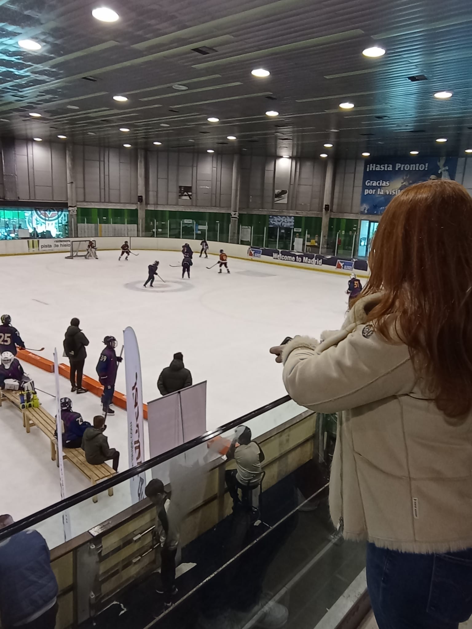 Amelia Reñé en el torneo de hockey Villa de Valdemoro
