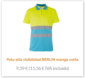 Polo combinado alta visibilidad Berlin 