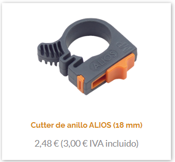Cutter de anillo Alios 18 mm