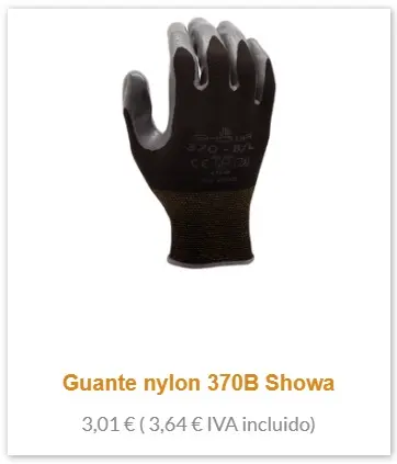 Guante Nylon 370b showa 