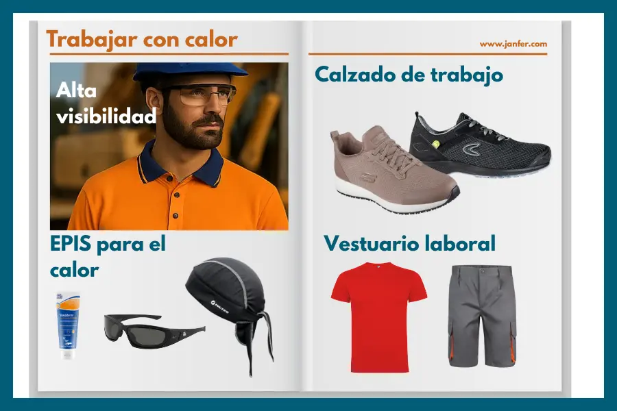 Trabajar con calor, ropa de trabajo, EPis para el calor