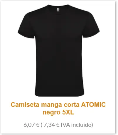 Camiseta de trabajo 5xl manga corta