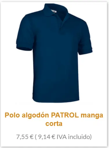Polo manga corta Patrol algodón