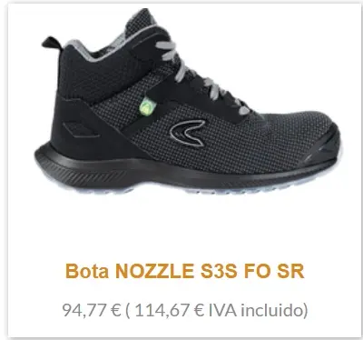 Bota de seguridad cofra nozzle