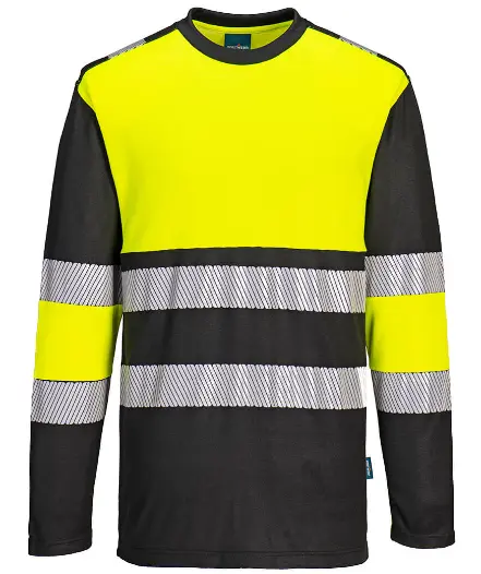 Camiseta alta visibilidad segmentada pw312