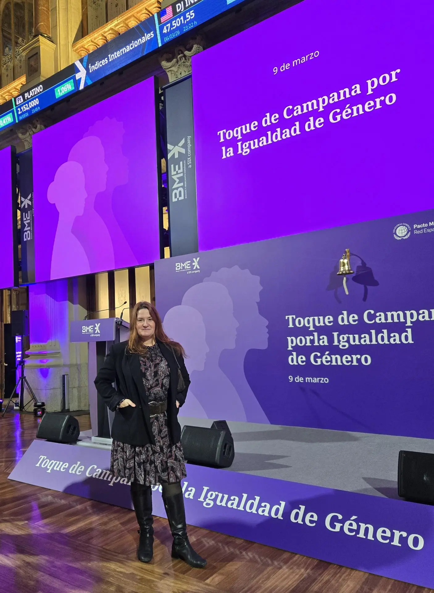 Amelia Reñé representa a Janfer en la Bolsa de Madrid | Janfer Amelia Reñé representa a Janfer en la Bolsa de Madrid