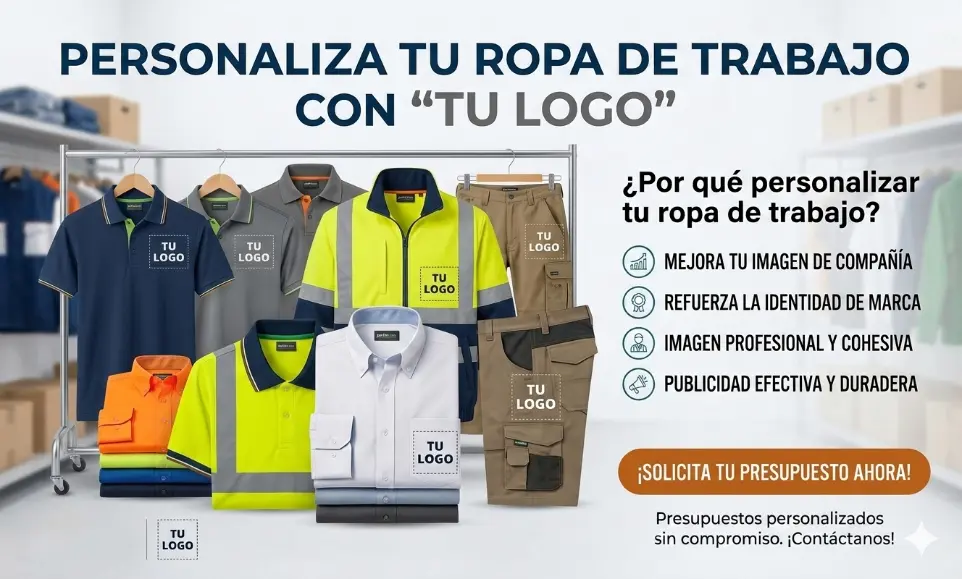 personaliza tu ropa de trabajo en Janfer