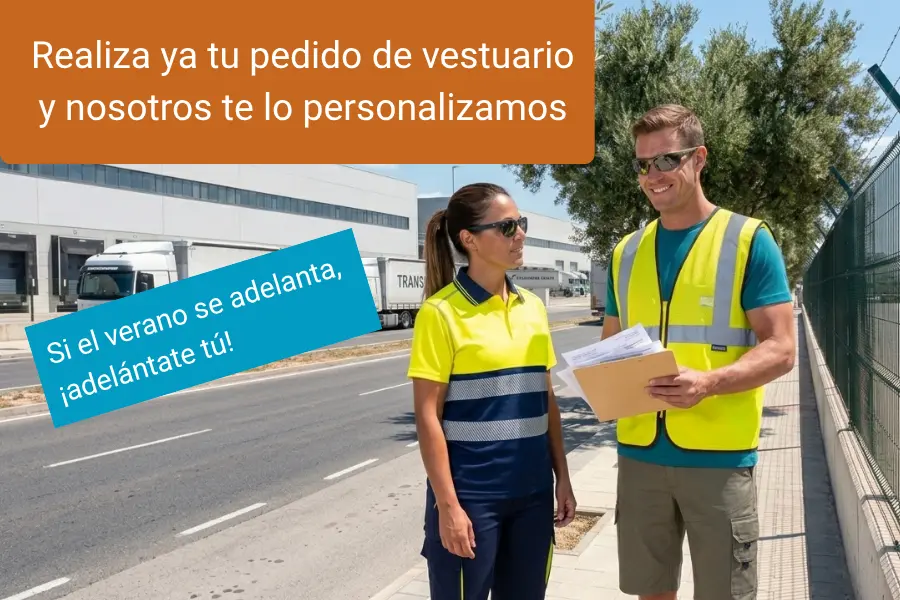 Ropa de trabajo para el verano, zapato seguridad verano