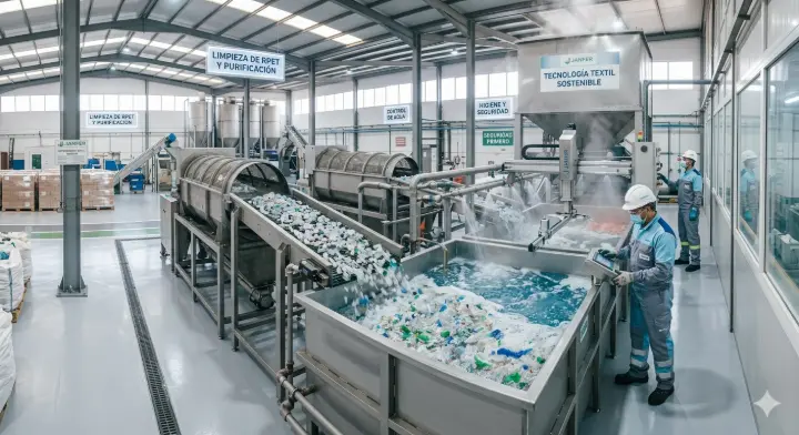 lavado de alta densidad de rpet