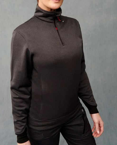 Sudadera bicolor 4844 media cremallera