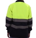 Polo manga larga PEAK COMBI amarillo/marino