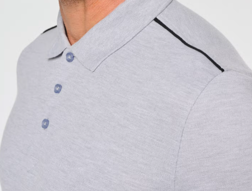 Polo contrastado hombre WK270