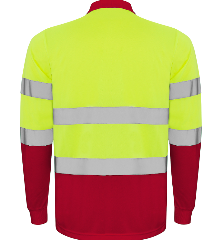 Polo alta visibilidad POLARIS manga larga talla 3XL