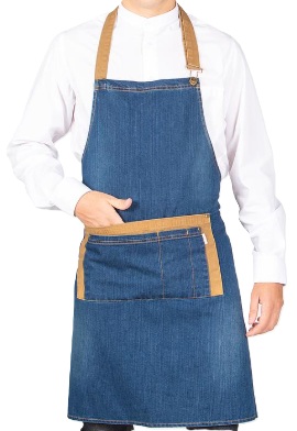 Delantal tejano con peto 161600