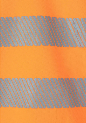 Sudadera alta visibilidad media cremallera 305704 banda segmentada