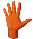 Guante desechable nitrilo diamantado 578OR naranja (paq 50 uds)