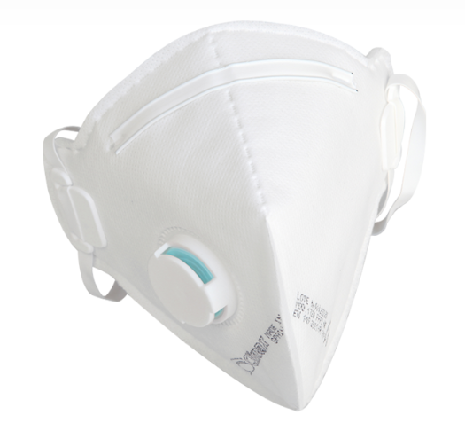 Mascarilla FFP3 NR D 1730 con válvula (paq 12 uds)