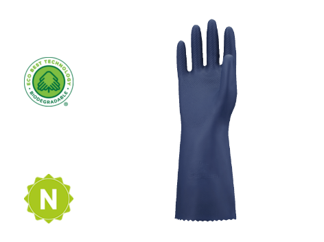 Guante químico de nitrilo Biodegradable CN740 Showa