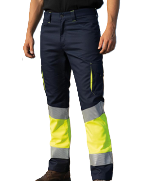Pantalón alta visibilidad TANAKA elástico banda segmentada