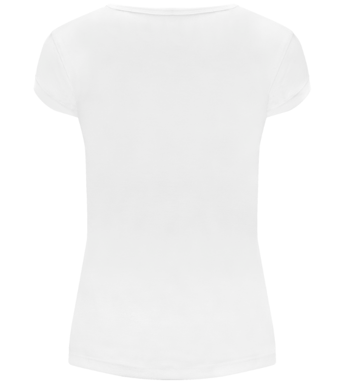 Camiseta de trabajo blanco manga corta mujer HAWAII