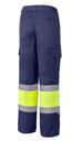 Pantalon multibolsillos combinado-marino AV 1061