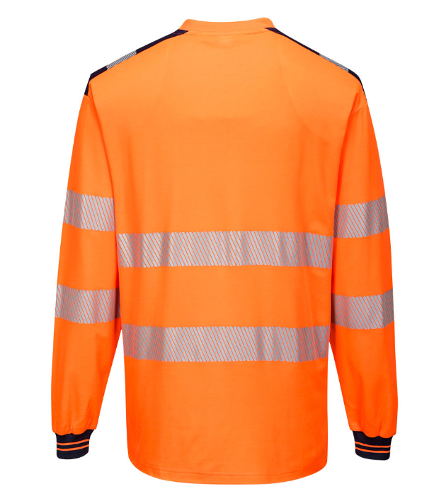 Camiseta manga larga T185 bandas segmentadas