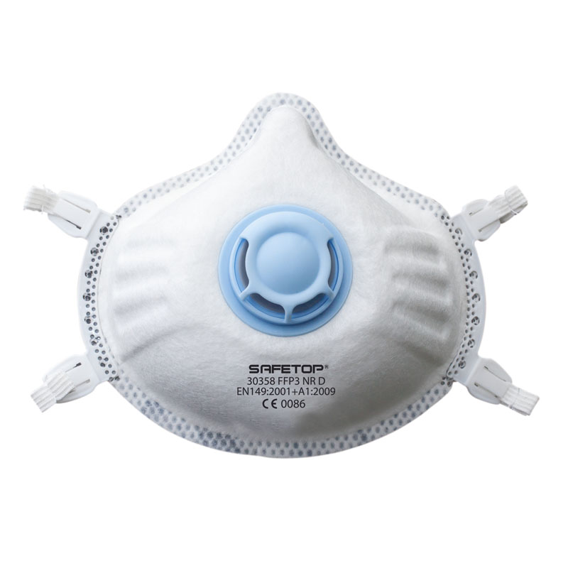 Mascarilla carbón activo válvula FFP3 30358 Pack 5 uds