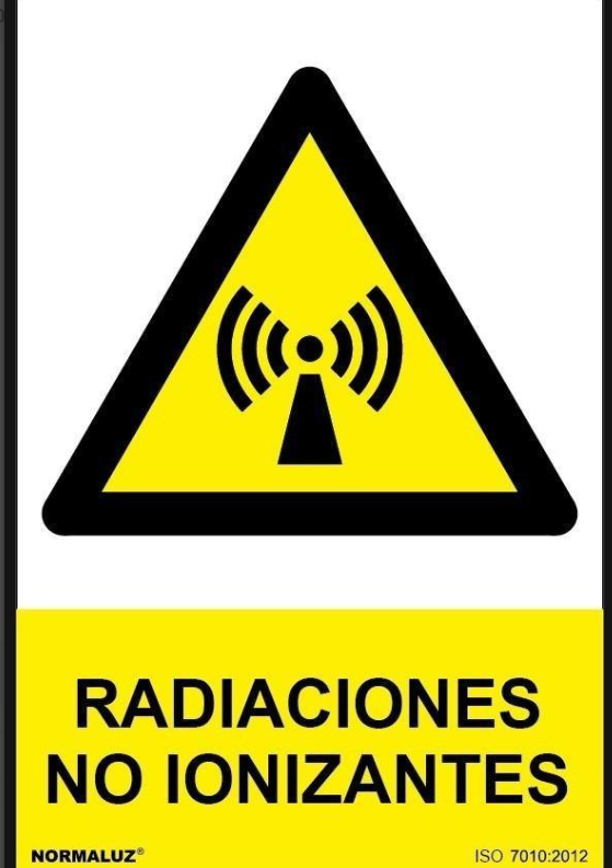 ADH PELIGRO RADIACIONES NO IONINIZANTES 150x200mm RD35619