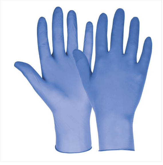 Guante de nitrilo desechable s/p NITRISAFE 049A T-9. PAQ 100 uds.