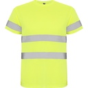 [HV931001221] Camiseta manga corta alta visibilidad DELTA (S, AMARILLO FLUOR)