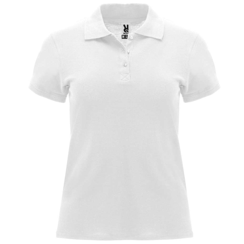 Polo PEGASO woman Blanco manga corta