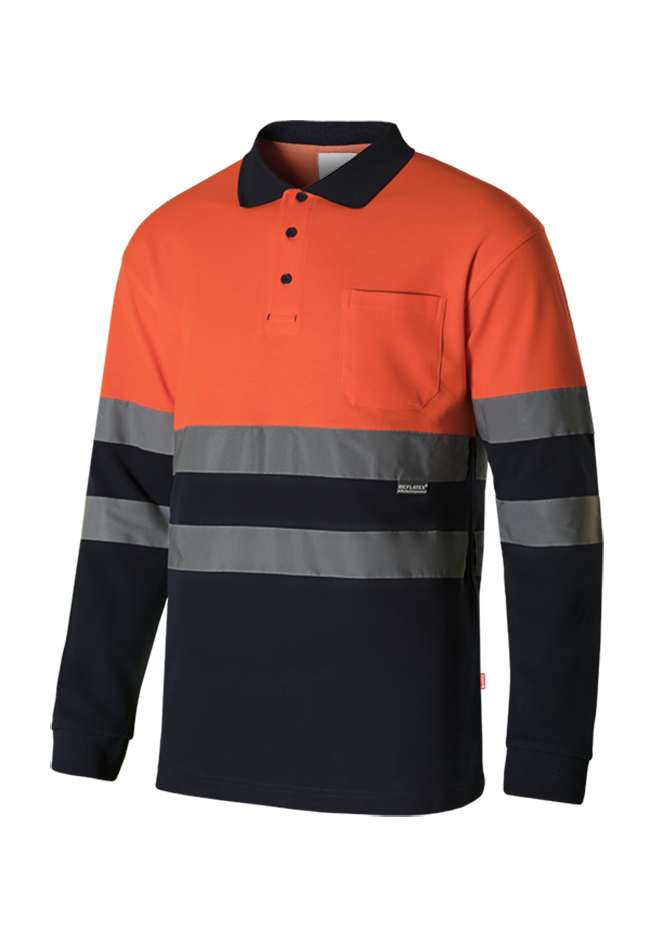 Polo 305515 bicolor manga larga A.V