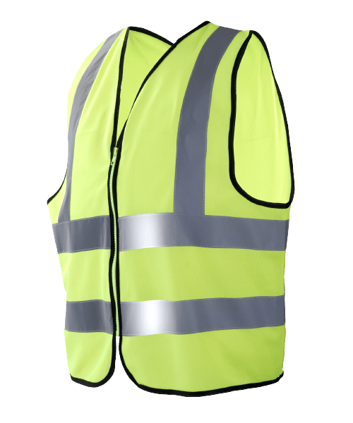 Chaleco AV 1060C Amarillo con cremallera