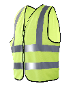 Chaleco AV 1060C Amarillo con cremallera