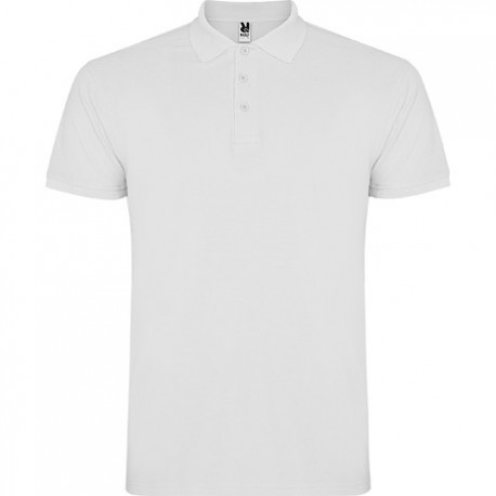 Polo STAR Blanco manga corta talla 3XL