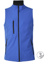 Chaleco softshell tricapa OSLO (S, Azul royal)