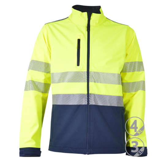 Softshell MUNICH A.V banda segmentada tallas grandes