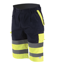 Bermuda 1061B alta visibilidad combinada (S, Amarillo Fluo-Azul marino)
