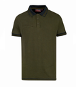 [EY264DG-TS] Polo manga corta WAY combinado (S, Verde)