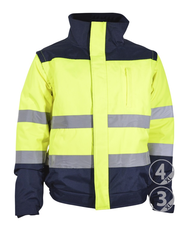 Cazadora alta visibilidad SIDNEY mangas desmontables
