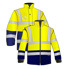 Parka alta visibilidad PREMIUM3 combinada (3 en 1)