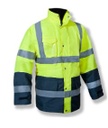 [0100200500307] Parka alta visibilidad PREMIUM3 combinada (3 en 1) (XS, Amarillo Fluo-Azul marino)