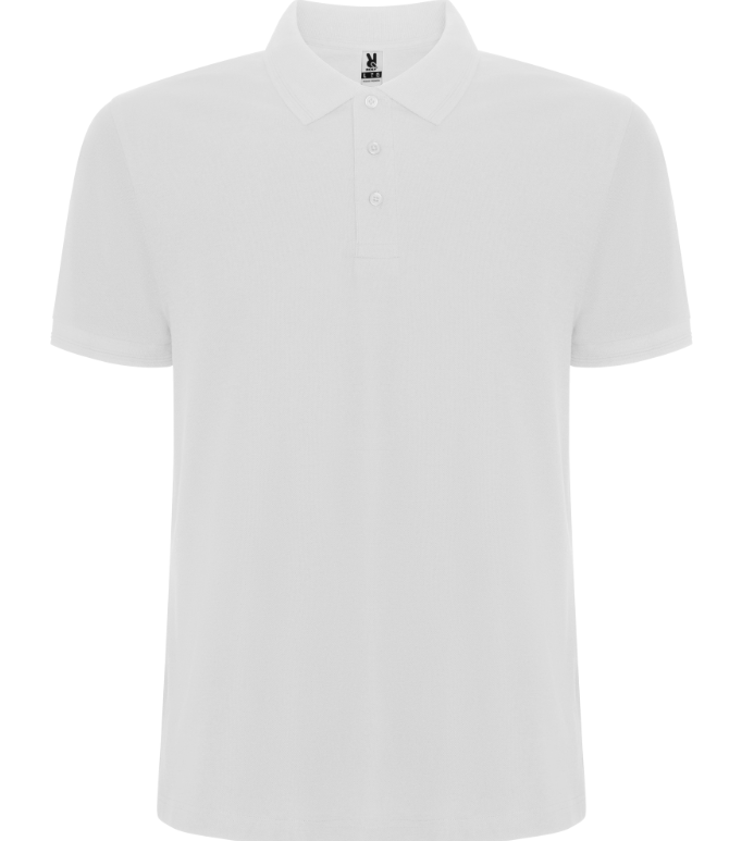 Polo PEGASO PREMIUM Blanco manga corta talla 3XL