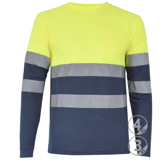 Camiseta alta visibilidad manga larga FUJI