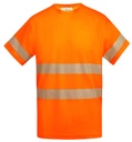 Camiseta alta visibilidad TAURI manga corta banda segmentada