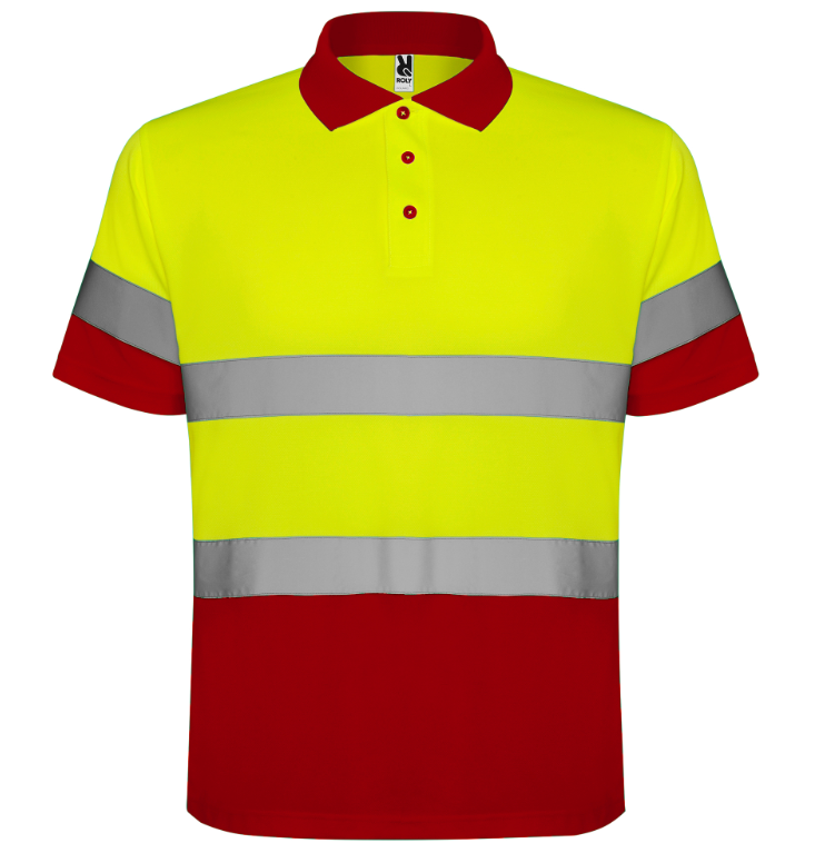 Polo alta visibilidad POLARIS manga corta talla 3XL