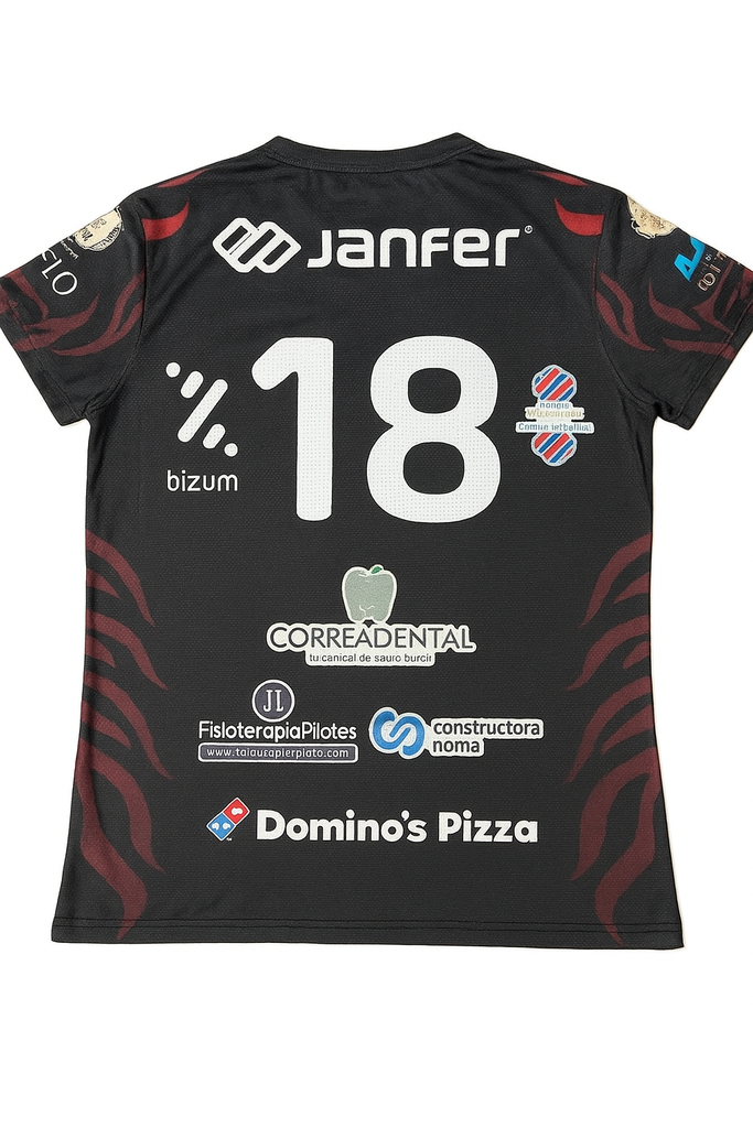 Camiseta voleibol mujer nº 18