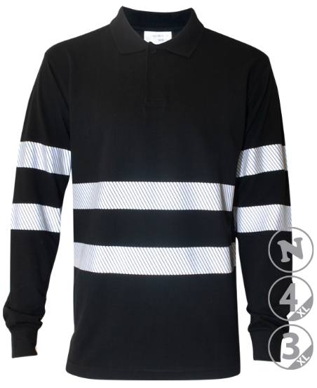 Polo visibilidad realzada manga larga SLAM LS 